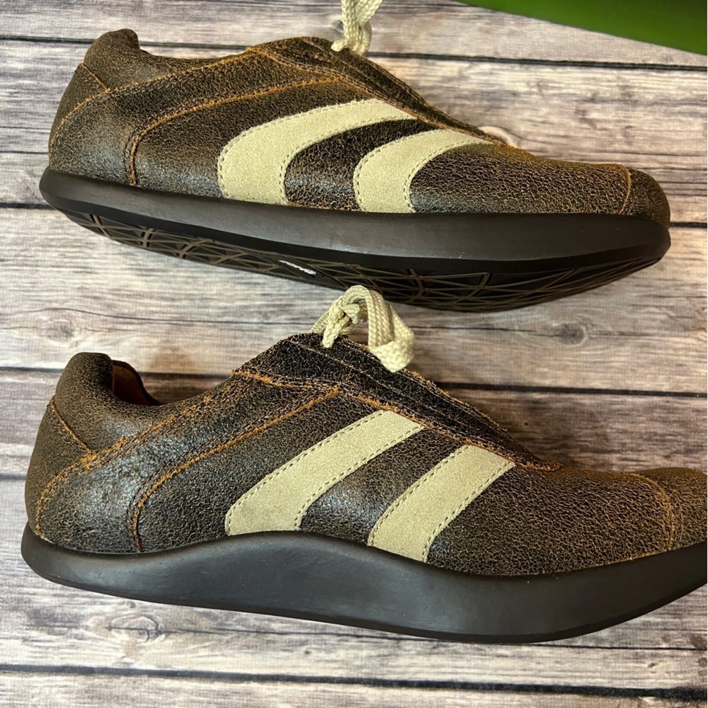 NIB Kalso Earth Rapid Shoe Brown Leather, Negative Heel Technology, Size 6.5